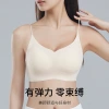 Spring and summer new fixed cup beauty back seamless halter bra, seamless vest for women, comfortable nude women's bra details Picture